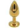 NewMaxer 3PCS Golden Stainless Steel Metal Anal Plug Diamonds Metal Plated Jeweled Sexy Anal Stopper