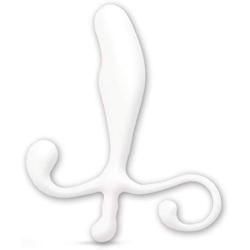 Soft Flexible P Spot Stimulator - Prostate Massager - Sex Toy for Men (White)