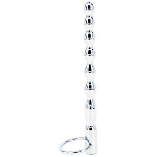 Urethral Sounds Plug for Men, Eastern Delights 5.12 Inches Stainless Urethral Sounding Rod, Large