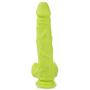 Lickerlish SPATTS 8.5" Premium Silicone Dildo Neon Green with Suction Cup