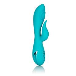 Calexotics SE-4350-40-3 California Dreaming Santa Monica Starlet Silicone Beaded Rabbit Vibrator, Blue