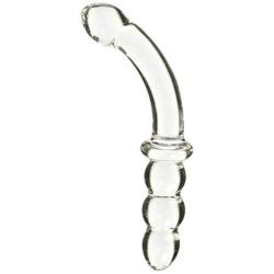 Fresh Dildo, Borosilicate Glass, G-spot, Clear