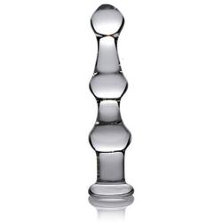 Master Series Mammoth 3 Bumps Glass Dildo