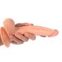 Aixidd PVC Waterproof Tools for Women with Strong Suction Cup Hands Free 9Inch (Color : Skin)