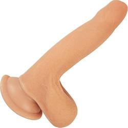 Nasstoys Realcocks Sliders 6" Moveable Life-Like Skin with Hard Bendable Spine UNCIRCUMSIZED Dildo, Flesh Beige