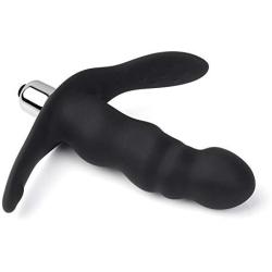 Vibrating Butt Plug, Anal Sex Toys with 16 Amazing Vibration Patterns for Beginners, Black