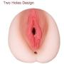 Male Masturbator NightFly Adult Sex Toys for Men 3D Realistic Vagina Pocket Pussy Stroker Pussy Anal Ass Mens Masturbation Toy with 2 Holes