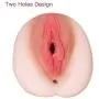 Male Masturbator NightFly Adult Sex Toys for Men 3D Realistic Vagina Pocket Pussy Stroker Pussy Anal Ass Mens Masturbation Toy with 2 Holes