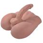 3D Realistic Sex Love Doll for Women Ass Butt Masturbator with Flexible Dildo and Tight Anal Entry Fake Penis with Ball Adult Sex Toys for Female Masturbation-11x9.44x7.87inch