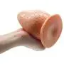 Wushuangyu 5.12 Inch Best Plǚg Trainer Stimulator Toy for Couple Female - Vibrant Toy (Color : Brown)