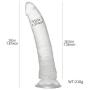 Anal Adult Sex Toys for Women G-Spot Realistic Jelly Dildo with Strong Suction Cup Flexible Penis Harness Compatible Confidential Shipment (Color : Clear)