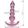 NWDoll Crystal Jellies - TPE Butt Plug Massagers - Ribbed Dildo/Anal Plug - for Beginners (Purple)