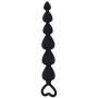 10 Beads Blockage with Pull Ring Easy to Thrust and Twist Silicone Flexible Blockage Interesting Games,Black (NO.1)