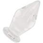 Huge Anal Butt Plug Glass Egg, Eastern Delights Elite Pleasure Wand Anal Sex Toy Trainer 34 oz