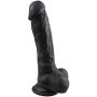 8 Inch Black Silicone Realistic Toys Waterproof Tools for Women Female