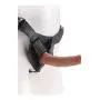 King Cock Strap-On Harness W/ 7" Cock Tan King Cock Strap-On Harness W/ 7" Cock Tan