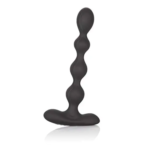 Calexotics Eclipse Slender Beads Silicone Prostate Anal Bead Massager, Black Calexotics Eclipse Slender Beads Silicone Prostate Anal Bead Massager, Black