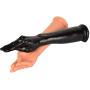 X-R 38cm Womens Happy Toys Lifelike Artifical Fist Rod Womens Relax Stress Massger Couples Gifts Sunglasses Soft Comfortable Waterproof Safety (Color : Black)