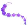 Cloud 9 Novelties Classic Anal Beads Flexible Body Safe with Reinforced Handle, Purple, 0.10 Pound