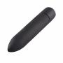 Mini Bullet Vibrator 10-Speed Vibration Black Waterproof Discrete Size 92mm Portable Stimulator Body Massager
