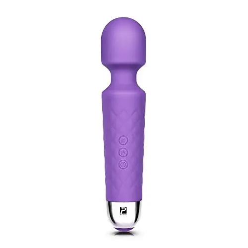 PhiloToys Woman Handheld Electric Body Wand Massager-8 Powerful Vibration Speeds & 20 Pattern-Personal Therapeutic Wandheld, for Back, Neck, Muscle Aches and Body Relaxing- USB Rechargeable PhiloToys Woman Handheld Electric Body Wand Massager-8 Powerful Vibration Speeds & 20 Pattern-Personal Therapeutic Wandheld, for Back, Neck, Muscle Aches and Body Relaxing- USB Rechargeable