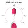Zripool 10 Vibrantor Mode Remote Control Kegel Ball Body Tight Vibrartorfor Woman E-GGS Simulator Vibrantor Adult Six Toy USB Massager for Wömén