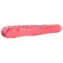 Doc Johnson Crystal Jellies - Jr. Double Dong - 12 Inch - Double Sided Dildo - Pink