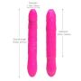 RITER 9 Vibrantion Modes Rotating Vibrantor G Spotter Stimulator Rechargeable Massager Dual Motors Adullt Six Toys for Women Hot Pink