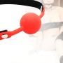 Romi Red Mouth Ball Gag Harness Mouth Restraints Adult Products with Lock Romi Red Mouth Ball Gag Harness Mouth Restraints Adult Products with Lock