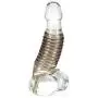 Calexotics Stimulation Enhancer Male Enhancement Open Ended Penis Sleeve with Girth Support Ring, Smoke Calexotics Stimulation Enhancer Male Enhancement Open Ended Penis Sleeve with Girth Support Ring, Smoke