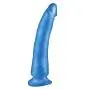Pipedream Rubber Works Slim 7-Inch Dong with Suction Cup  Blue