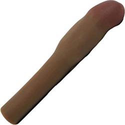 CyberSkin Original 4 Inch Xtra Thick Penis Extension Dark, Male Penis Enhancer Enlarger Intercourse Stimulator, 0.07 Pound