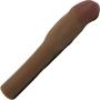 CyberSkin Original 4 Inch Xtra Thick Penis Extension Dark, Male Penis Enhancer Enlarger Intercourse Stimulator, 0.07 Pound