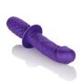 CalExotics Grip Thruster Probe – Waterproof G Spot Dildo for Women – Adult Silicone Dong Sex Toy for Couples - Purple