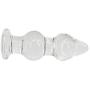 NewMaxer 5.5x1.9 Inch Large Glass Butt Plug G-spot Massager Crystal Anal Plug Butt Plug Anal Trainer Sex Toy
