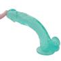 Lfcmf 10.23 Inch Soft Male Women D-í-l&dɔ PVC Material Female Relaxation Massager (Color : Green)