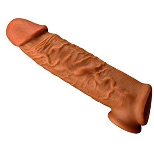 Silicone Penis Sleeve Extender Enlargement Male Chastity Sex Toys Extension Cock Sleeves Dick Sock Reusable Condoms for Men
