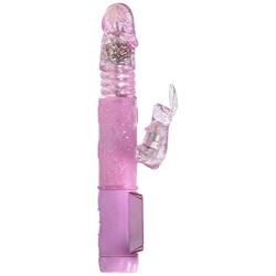 California Exotic Novelties Petite Thrusting Jack Rabbit Vibrator, Pink