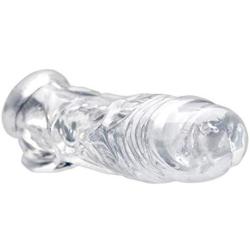 Size Matters Realistic Clear Penis Enhancer and Ball Stretcher