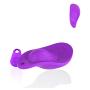 Wearable Personal Wireless Electric Massager,Cordless Remote Control,Waterproof Portable Mini Size，Powerful Frequency Massage for Neck Back Shoulder Body Muscle Relax-Purple
