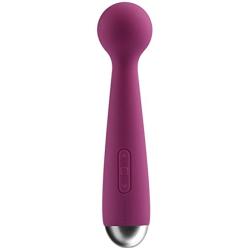 New Ultimate Silicone Mini Travel Massage Waterproof Rechargeable Premium Wellness Full-Body Massage Wand + Includes a Free Inttimo Aromatherapy Massage Oil 4 oz