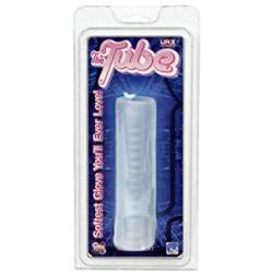 Doc Johnson The Tube - ULTRASKYN - 5.4 in. Long - Male Masturbator - Ribbed Tunnel - Better Than Your Hand - Clear