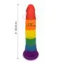Pride Dildo - The 8" Silicone Rainbow Dildo With Suction Cup Pride Dildo - The 8" Silicone Rainbow Dildo With Suction Cup