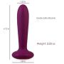 SVAKOM Vibrating Anal Plug and Prostate Massager - Rechargeable & Waterproof Anal Sex Toys - Body Safe Silicone - 5 Stimulation Modes Vibrator - for Men, Women or Couples Violet/ Pink