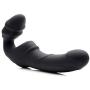 Strap U Slim Rider Ribbed Vibrating Silicone Strapless Strap On