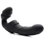 Strap U Slim Rider Ribbed Vibrating Silicone Strapless Strap On