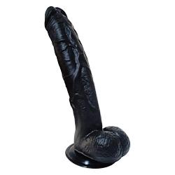 Feeke 11.4" Body Realistic Ðîl`dɔ Relaxing Massage Tool DEPUR (Color : Black)