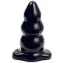 Doc Johnson Triple Ripple Butt Plug - Large - 5.6 in. Long and 2.3 in. Wide - Gradually Widens - Sturdy Flared Base - Anal Toy - Black Doc Johnson Triple Ripple Butt Plug - Large - 5.6 in. Long and 2.3 in. Wide - Gradually Widens - Sturdy Flared Base - Anal Toy - Black