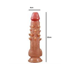 Personal Body Relaxation Massager Soft and Flexible Wand Massager Convex Particles Realistic Big Monster Expansion Massage Tool Easy to Clean