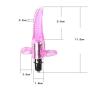 Mini Massager Finger Vibrator Finger Vibe Body Massager for Women - Pink